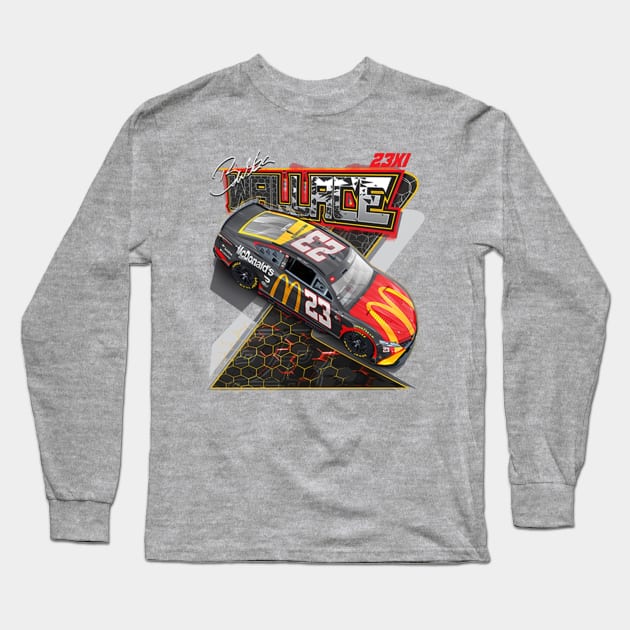 Bubba Wallace 23XI Racing Car Long Sleeve T-Shirt by art.Hamdan